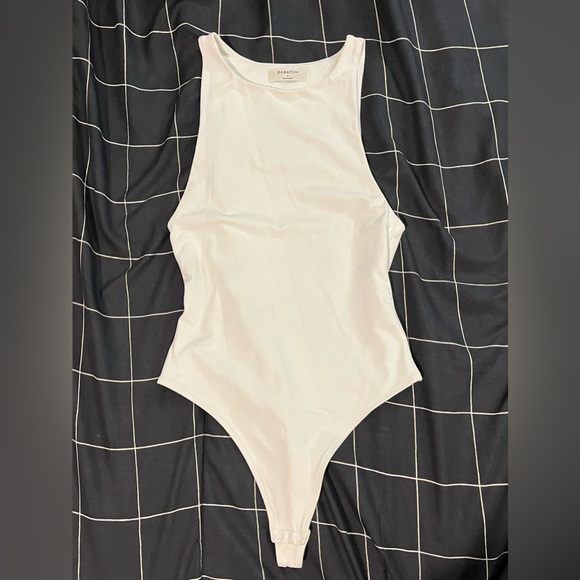 Soft White Double-lined Bodysuit - Picture 2 of 5